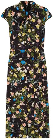 Finn Floral-print Silk-crepe Midi Dress