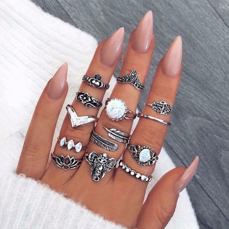 Pinterest - 13pcs rings set. Size:as picture shows. USA，Canada，United Kingdom，Australia，France，Gemany，Spain，Ireland，Italy，Others. Canada，United King | Hufs