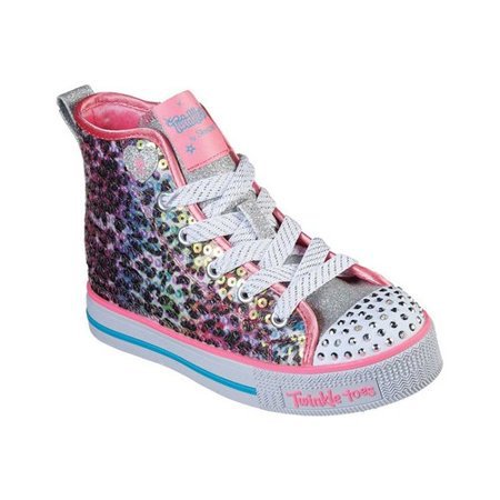 Rainbow Leopard Twinkle Toes Light Up Sneakers