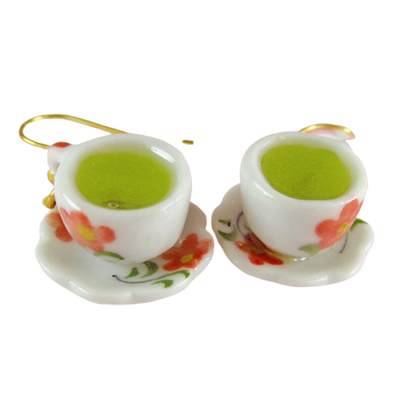 Green Tea Earrings // LolitaPopShop