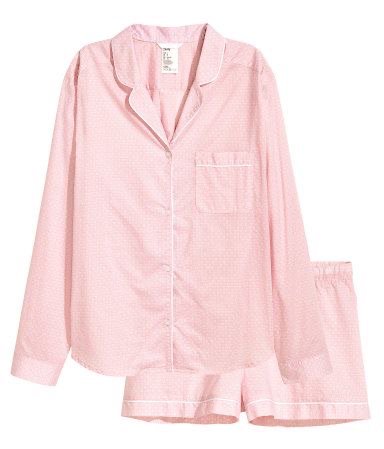 H&M | Pink Polka Dot Pajama Set