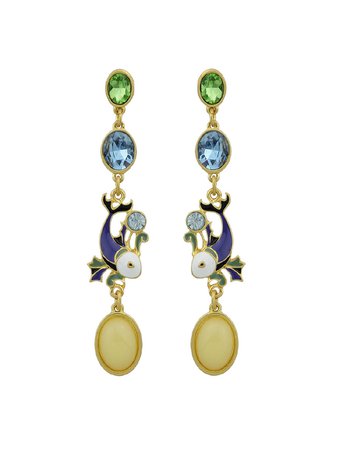 Crystal Drops Glaze Earrings