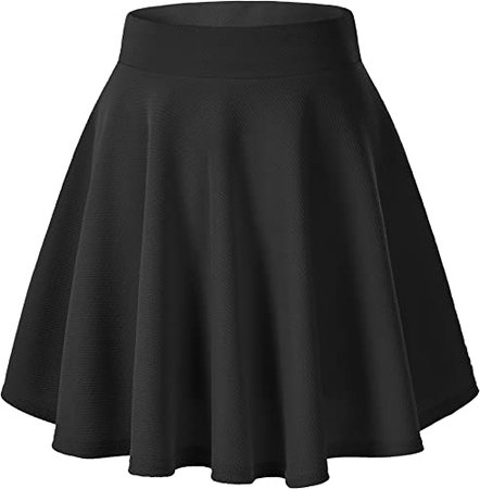 Urban CoCo Women's Basic Versatile Stretchy Flared Casual Mini Skater Skirt at Amazon Women’s Clothing store