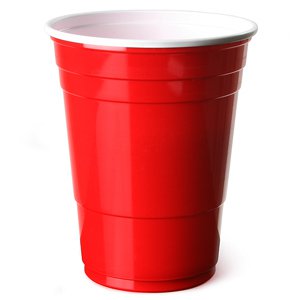 Red American Party Cups 16oz / 455ml | Plastic Red Party Cup Red American Dixie Red Keg Cups - Buy at Drinkstuff