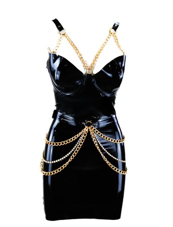 *clipped by @luci-her* M Chain Latex Mini Dress Deluxe – Venus Prototype Latex