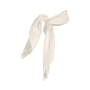 white neck scarf
