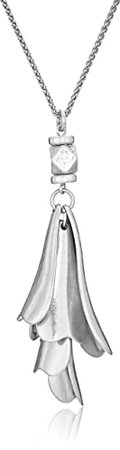 Amazon.com: Lucky Brand Women's Petal Silver Pendant Necklace: Jewelry