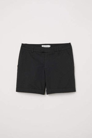 Short Chino Shorts - Black