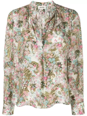 Zadig&Voltaire paisley-print long-sleeved Blouse - Farfetch