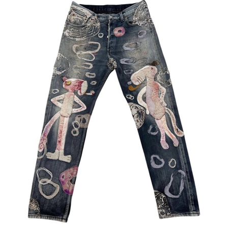 pink panther jeans proleta le art