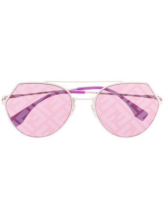 Fendi Eyewear FF oversized-frame Sunglasses - Farfetch
