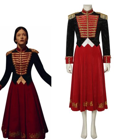 Cosplaydiy The Nutcracker And The Four Realms Clara Cosplay Top Skirt Costume Princess Red Officer Soldier Suit Any Size L320|Movie & TV costumes| - AliExpress