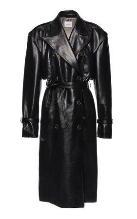 Brockham Leather Trench Coat by Magda Butrym | Moda Operandi