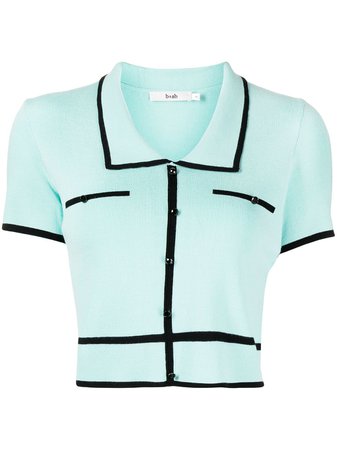 b+ab short-sleeved Cropped Shirt - Farfetch