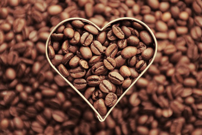 Coffee Bean heart 1