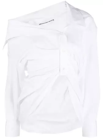 Alexander Wang Asymmetric Ruched Shirt - Farfetch