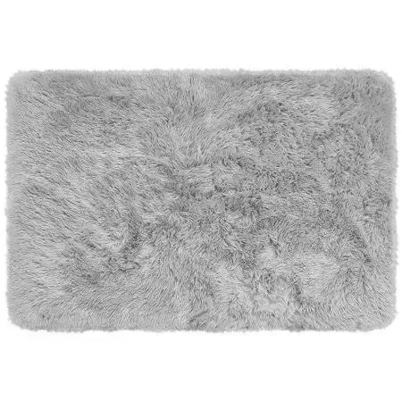 fluffy grey rug