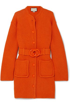 Gucci | Belted wool cardigan | NET-A-PORTER.COM