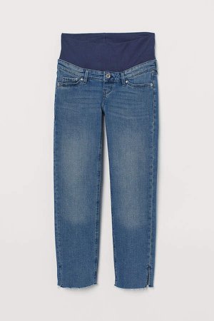 MAMA Straight Ankle Jeans - Blue
