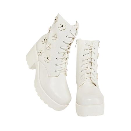 koi footwear off white flower amabalis platform combat boots shoes