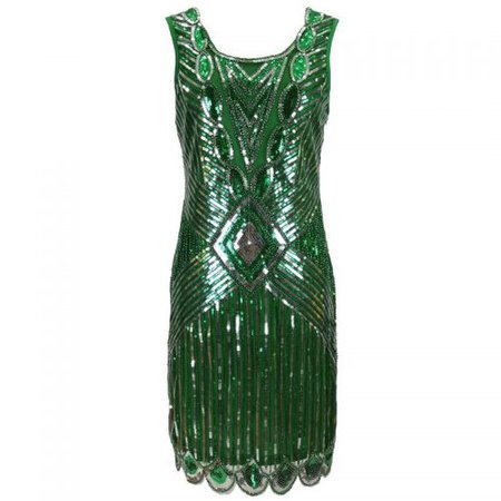 green flapper dress 1