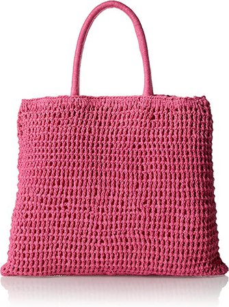 Amazon.com: The Drop Women's Alora Crochet Small Tote, Hot Pink, One Size : Clothing, Shoes & Jewelry