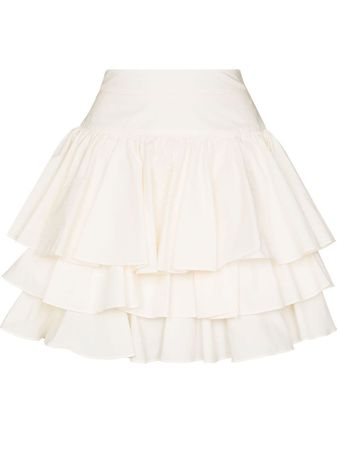 Molly Goddard Viky Layered Ruffled Mini Skirt - Farfetch