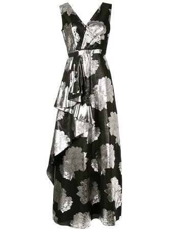 Ingie Paris floral metallic dress £3,131 - Shop SS19 Online - Fast Delivery, Free Returns