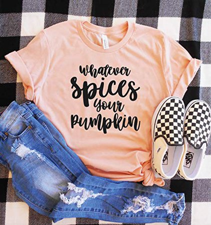 Amazon.com: Whatever Spices Your Pumpkin Shirt, Funny Halloween Shirt, Cute Fall Outfit, Mom fall Shirt, Cute Mom Shirt, Whatever Spices Your Pumpkin: Handmade