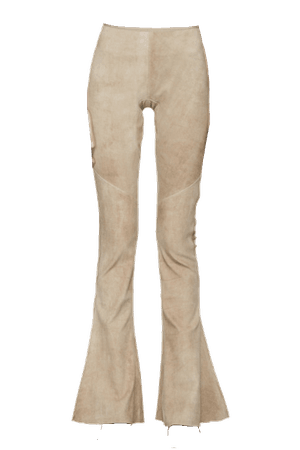 KNWLS beige suede corduroy pants