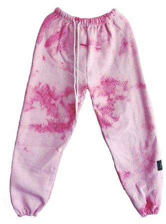 pink tie dye sweatpants