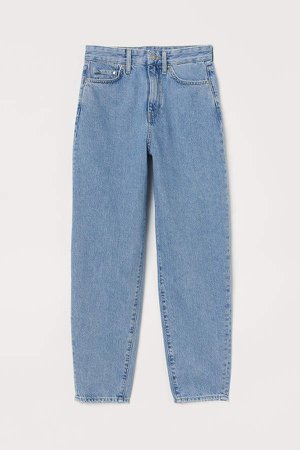 Mom Loose-fit Ultra High Jeans - Blue