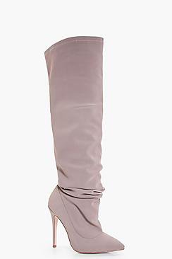 Ria Slouchy Over The Knee Pointed Boots