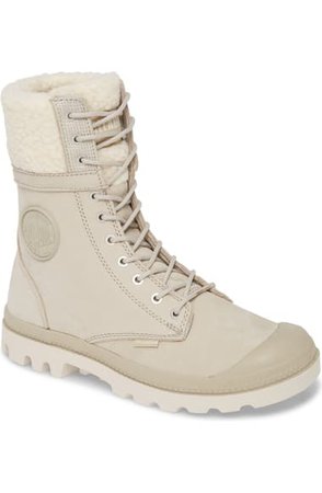 Palladium Baggy Pilot Faux Shearling Lined Boot (Women) | Nordstrom