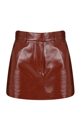 Mara Faux Patent Leather Mini Skirt By New Arrivals | Moda Operandi