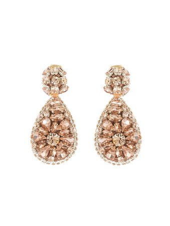 Jeweled Teardrop Earrings - Earrings - Jewelry