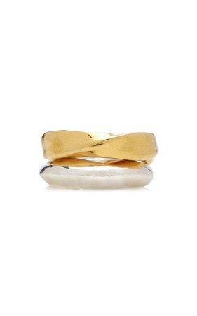 Three-Curve 14k Gold-Plated, Sterling Silver Ring By S S.il | Moda Operandi