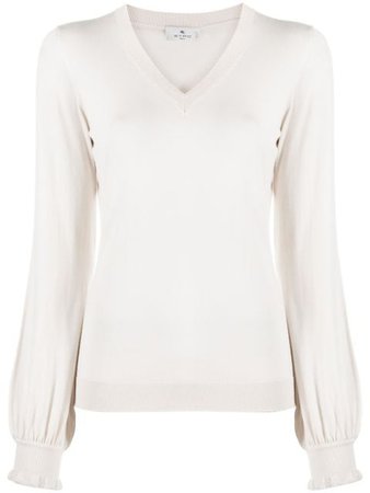Etro bell sleeve knitted top 194099132 - Farfetch