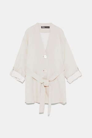 BELTED RUSTIC JACKET - View All-COATS-WOMAN | ZARA Canada