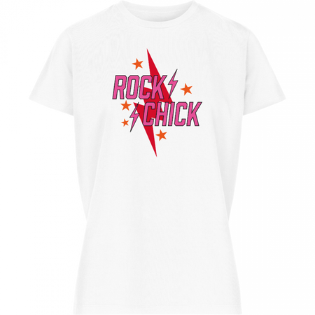 ROCK CHICK TEE WHITE | Most Wanted