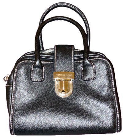 black Victoria’s Secret leather mini purse