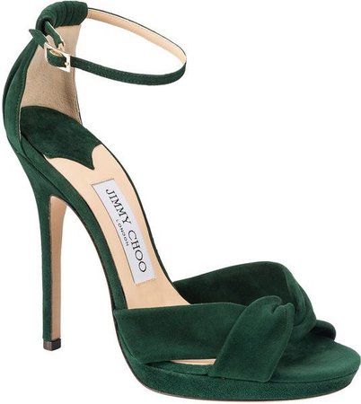 green jimmy choo shoes