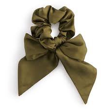 green scrunchie bow - Google Search