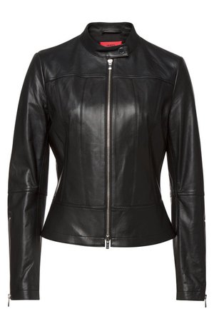 Hugo - Lonette Leather Jacket - black