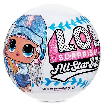 L.O.L. Surprise! All-Star B.B.s Sports Series 1 - Baseball Sparkly Dolls : Target