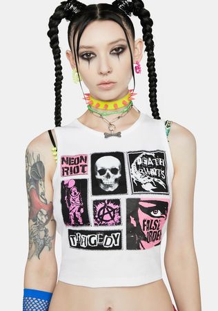 Neon Riot Graphic Tank – Dolls Kill