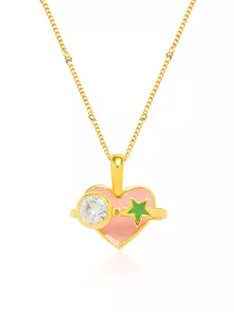 Kitschy Heart Asteroid Epoxy Necklace | W Concept
