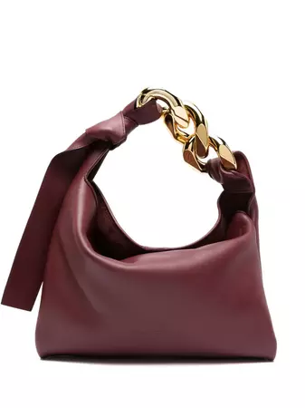 JW Anderson Small Chain Hobo Leather Tote Bag - Farfetch