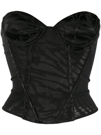 Black Vivienne Westwood strapless sweetheart top 1503001211581CT - Farfetch