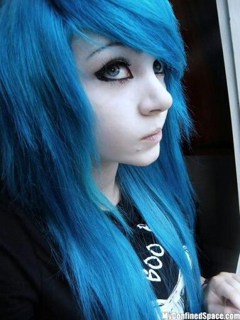 scene hair with blue - Google Search
